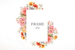 Watercolor Wildflowers Frame