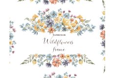 Watercolor Wildflower Frame Product Image 1