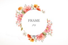 Watercolor Wildflowers Frame