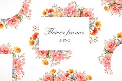 Watercolor Wildflowers Frames Png