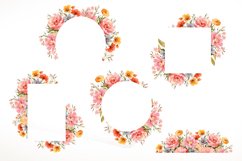 Watercolor Wildflowers Frames Png