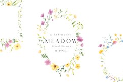 Wildflowers watercolor clipart png, Floral illustration Product Image 1