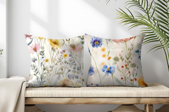 Watercolor Wildflowers in Spring Palette Seamless DP Product Image 2