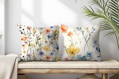 Watercolor Wildflowers in Spring Palette Seamless DP Product Image 2