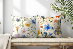 Watercolor Wildflowers in Spring Palette Seamless DP Product Image 2