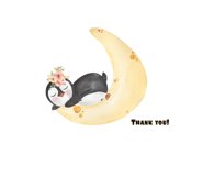 Watercolor Cute Baby Penguin Clipart Product Image 4