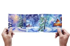 High Resolution Winter Watercolor Backgorund Bundle V5 Product Image 3