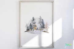 Watercolor Winter Clipart Product Image 5