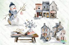 Watercolor Winter Clipart Product Image 1
