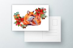 Watercolor Winter Forest Clipart Product Image 9