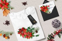 Watercolor Winter Forest Clipart Product Image 5