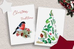 Watercolor Winter Forest Clipart Product Image 3