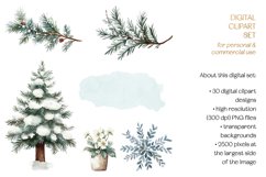 Winter Cats Clipart Set - 30 .PNG Files Product Image 5