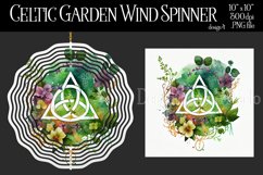 Celtic Garden Wind Spinner, Celtic Wiccan Wind Spinnner, 4 Product Image 1