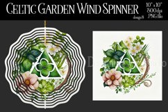 Celtic Garden Wind Spinner, Celtic Wiccan Wind Spinnner, 8 Product Image 1