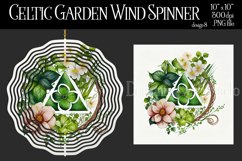 Celtic Garden Wind Spinner, Celtic Wiccan Wind Spinnner, 8 Product Image 1