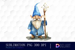 Wizard Gnome Sublimation PNG Clipart Product Image 1