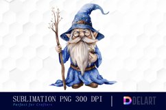 Wizard Gnome Watercolor Clipart Product Image 1