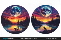 Watercolor Wolf Clipart Bundle Product Image 4