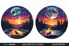 Watercolor Wolf Clipart Bundle Product Image 2