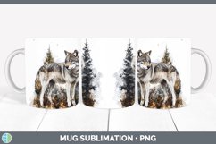 GorgeousWatercolor Mug Wrap design.