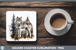 GorgeousWatercolor Square Coaster design.