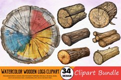 Watercolor Red Barn Clipart Bundle Product Image 1