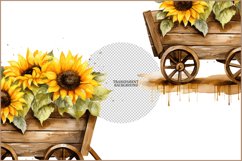 Sunflower Wheelbarrow png| Sunflower Provence sublimation Product Image 3