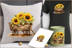 Sunflower Wheelbarrow png| Sunflower Provence sublimation Product Image 4