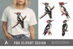 Watercolor Woodpecker Clipart Product Image 1