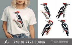 Watercolor Woodpecker Clipart Product Image 1