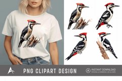 Watercolor Woodpecker Clipart Product Image 1