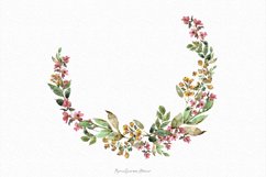 Wreaths Spring Watercolor Clipart |Watercolor Flowers PNG Product Image 3