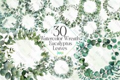 Wreath Eucalyptus Leaves Sublimation Product Image 1