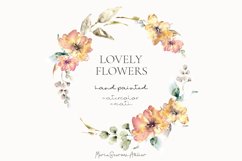 Watercolor Flowers PNG | Watercolor Wreath | Bouquet Clipart Product Image 3