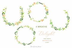 Floral Watercolor Wreaths | Watercolor Clipart Product Image 2