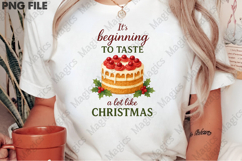 Watercolor Xmas Cake Sublimation Product Image 2