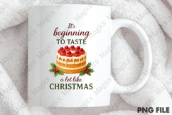 Watercolor Xmas Cake Sublimation Product Image 4