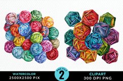 Watercolor Yarn And Wool Fun Clipart Product Image 1