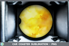 GorgeousWatercolor Car Coaster design.