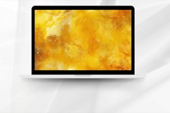 Watercolor Yellow Galaxy Digital Paper Bundle Product Image 3