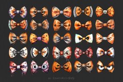 Halloween Bow Ties PNG Clipart, Watercolor Bows PNG bundle Product Image 4