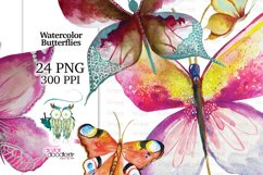 Watercolor Hand Painted Butterflies Product Image 9