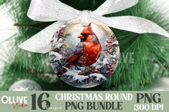 Christmas Ornaments Sublimation Rounds Bundle PNG Vol2 Product Image 3