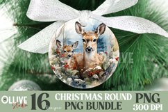 Christmas Ornaments Sublimation Rounds Bundle PNG Vol2 Product Image 4