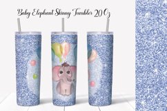 Baby Elephant Skinny Tumbler 20 Oz Product Image 1