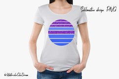 Bundle Retro circle sublimation design. Glitter background Product Image 4