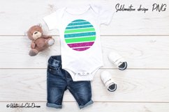 Bundle Retro circle sublimation design. Glitter background Product Image 6