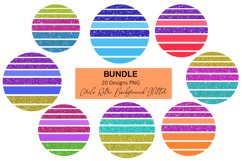 Bundle Retro circle sublimation design. Glitter background Product Image 1