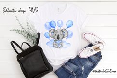 Koala baby boy sublimation design Product Image 1